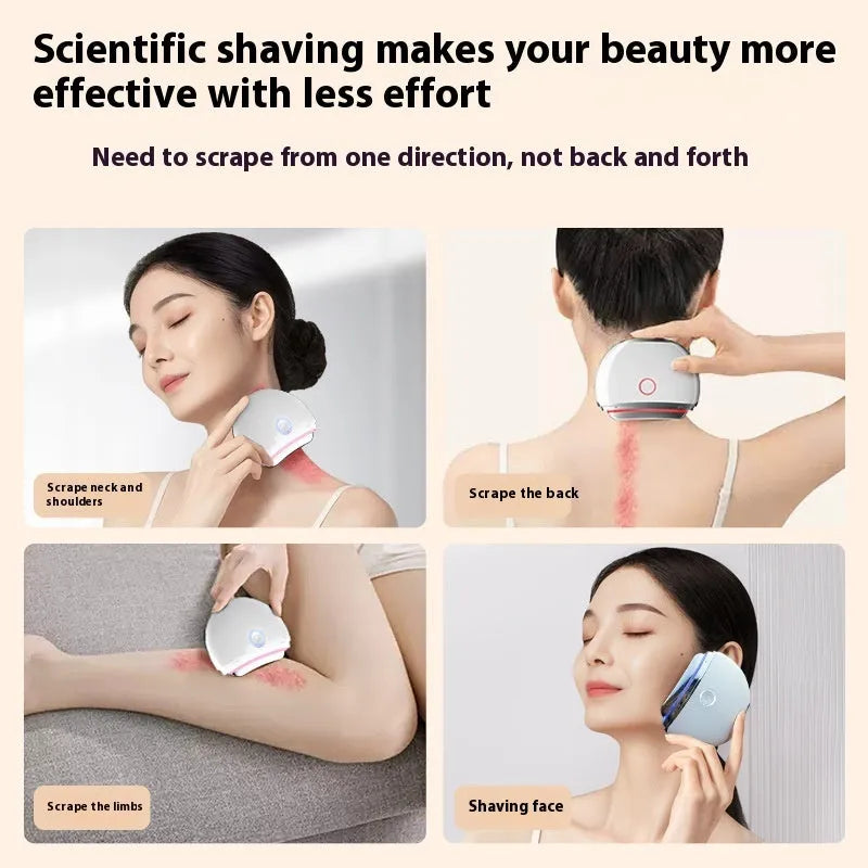 French pattern IPL photon facial scraping device with constant temperature and colour light therapy for home use