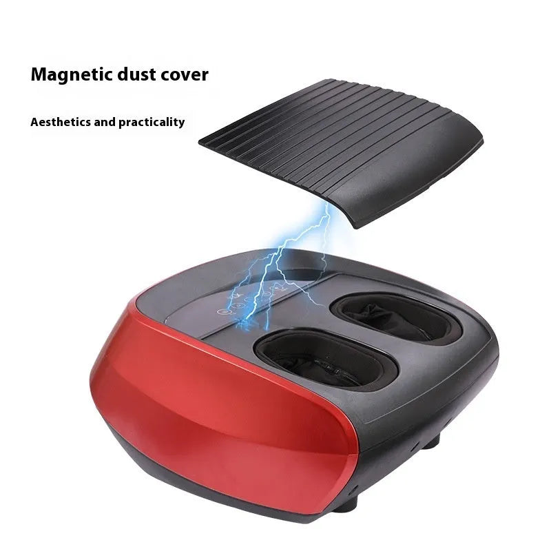 Flip automatic foot sole massager in red, black, or white colours with infrared physiotherapy function