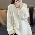 Women's V-neck viscose sweater in camel colour with regular sleeves