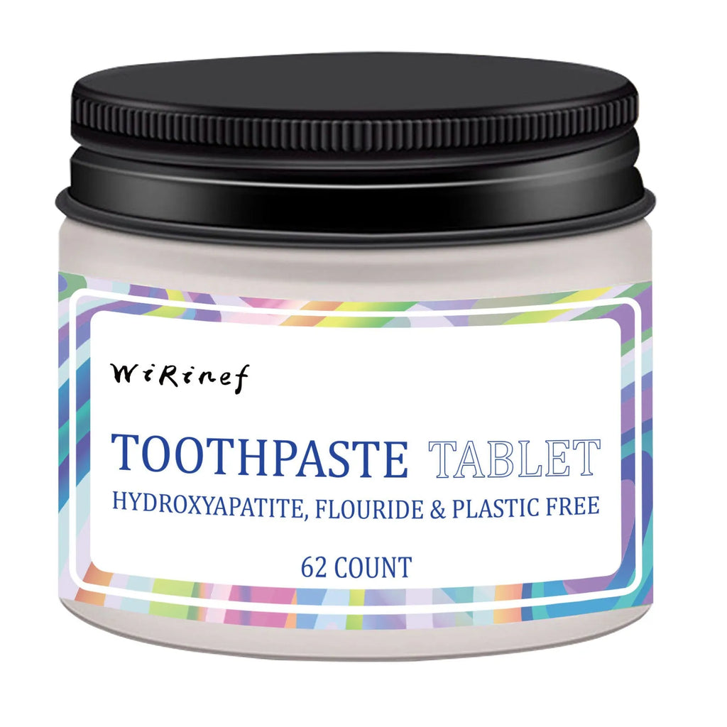 TP19 solid toothpaste tablets pack containing 62 pieces for portable dental care
