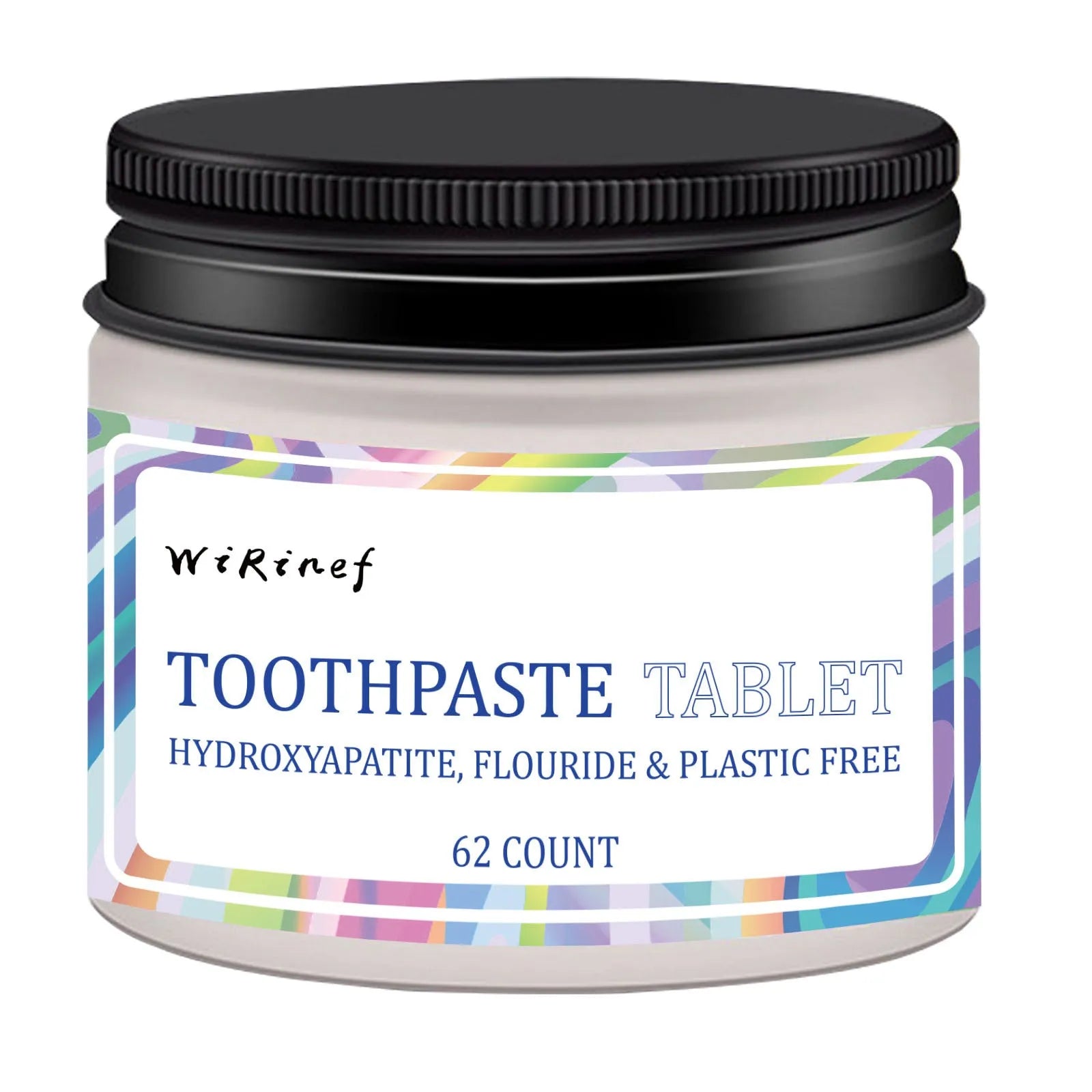 TP19 solid toothpaste tablets pack containing 62 pieces for portable dental care