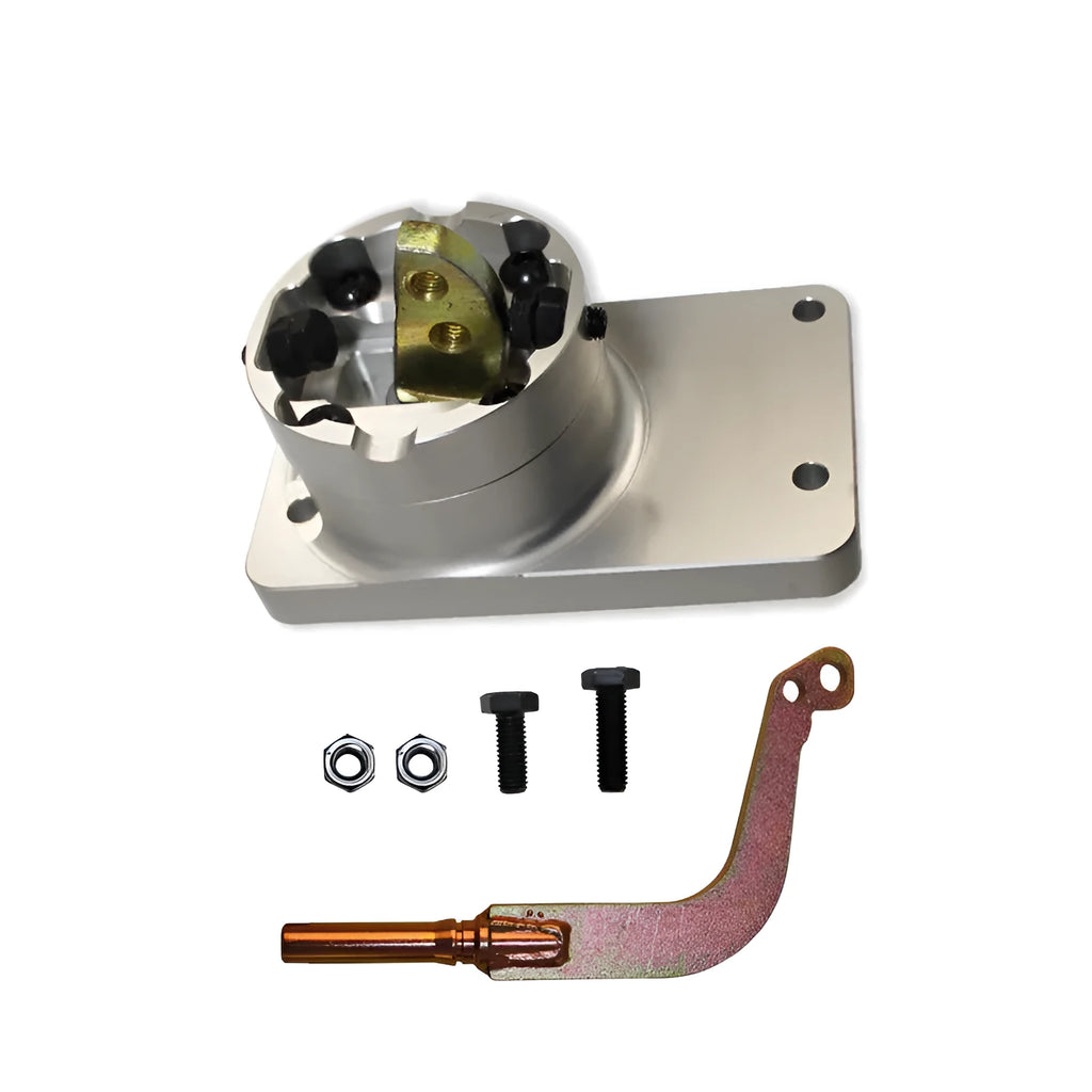 Silver aluminium alloy quick short rod gear shift lever replacement for Horton vehicles