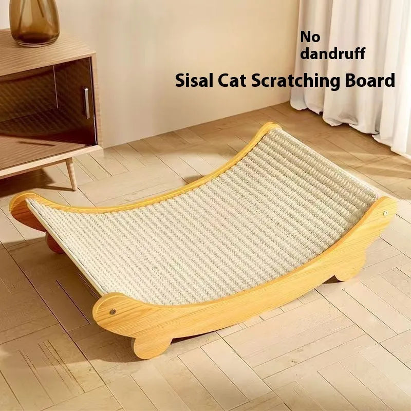 Sisal cat scratch board in large and small sizes with sisal blanket scratching surface
