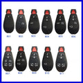 Chrysler Dodge replacement car key case shell with ABS brass and nylon construction.