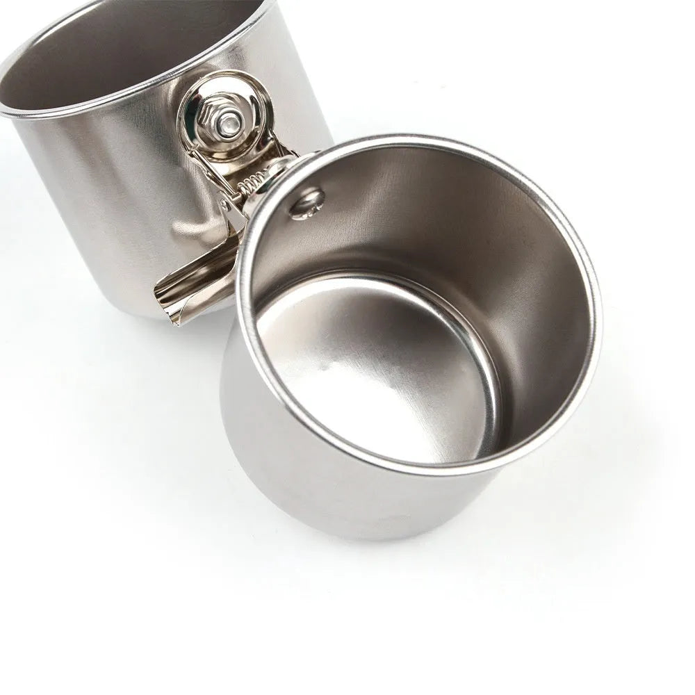 Stainless steel birdcage feeder in natural colour, shown in small, medium, and large size options.