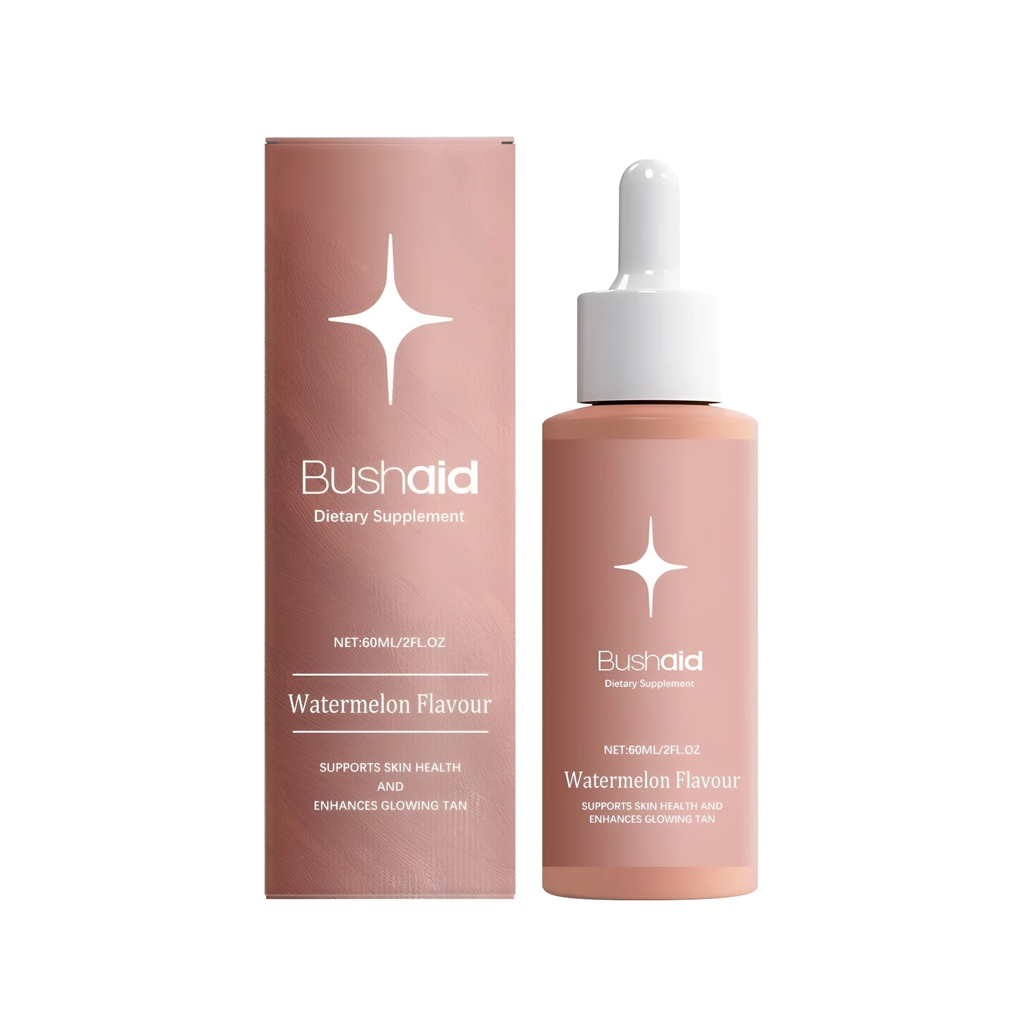 60ml bottle of dietary supplement liquid drops with dropper, containing traditional Chinese medicine extract and vitamin B1.