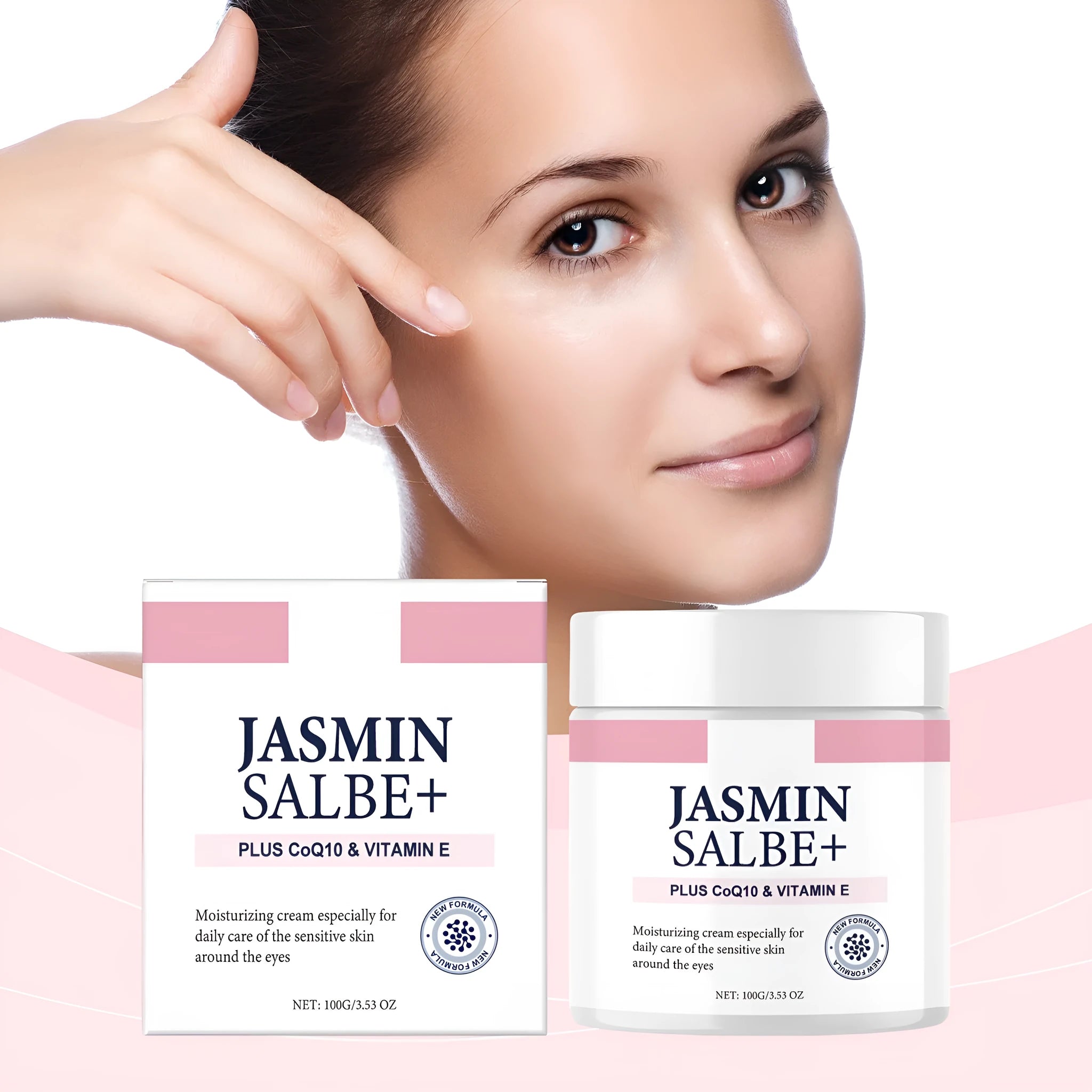 Collagen Light Wrinkle Eye Cream in 100g pot with anti-wrinkle and firming formula