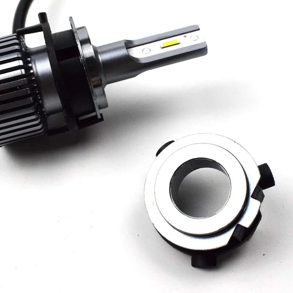 ABS plastic car LED headlight card holder showing 3.8cm x 3.7cm x 1cm dimensions