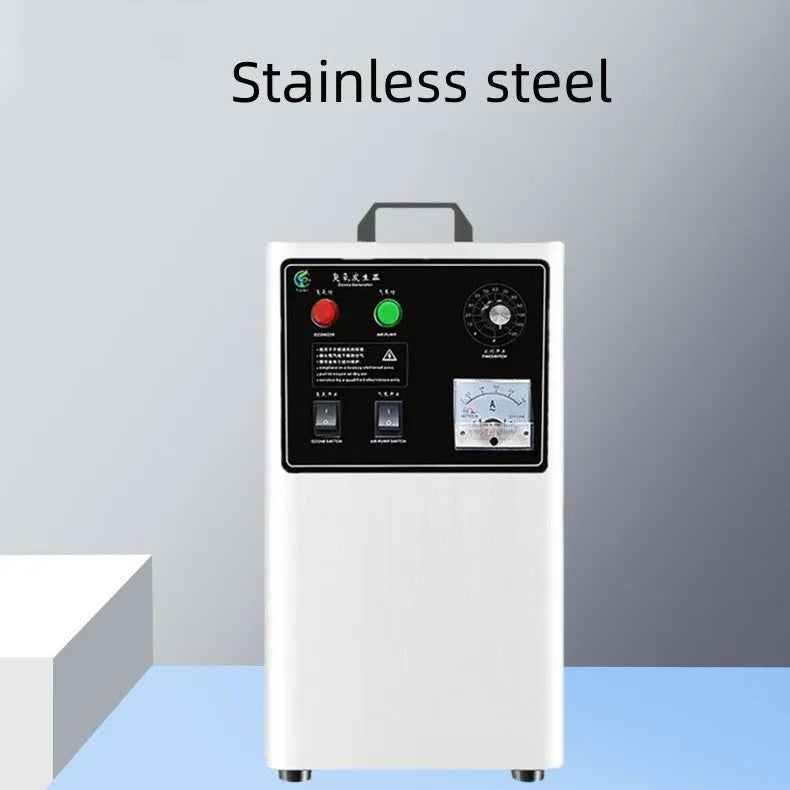 White or stainless steel ozone generator for fruit and vegetable treatment with 20g/h output