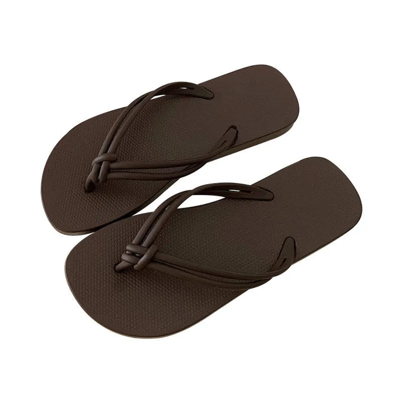 PVC men's casual flip flops with injection moulded sole and toe covering design in multiple colour options