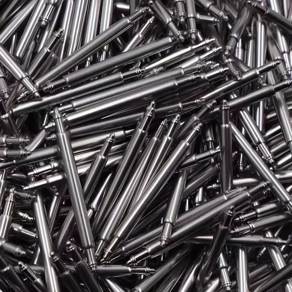 Watch auricular needle spring shafts in sizes 21mm to 26mm for repair.