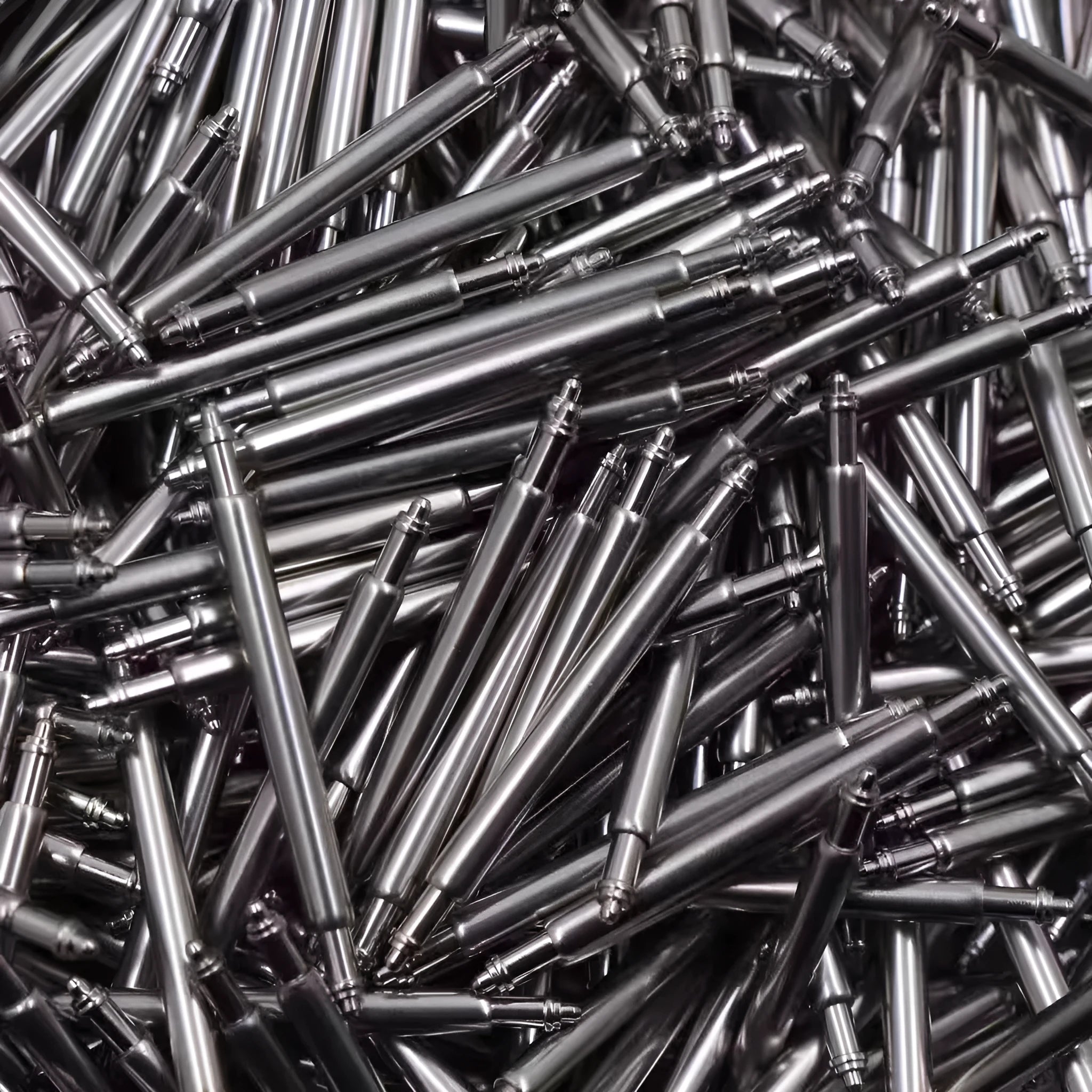 Watch auricular needle spring shafts in sizes 21mm to 26mm for repair.
