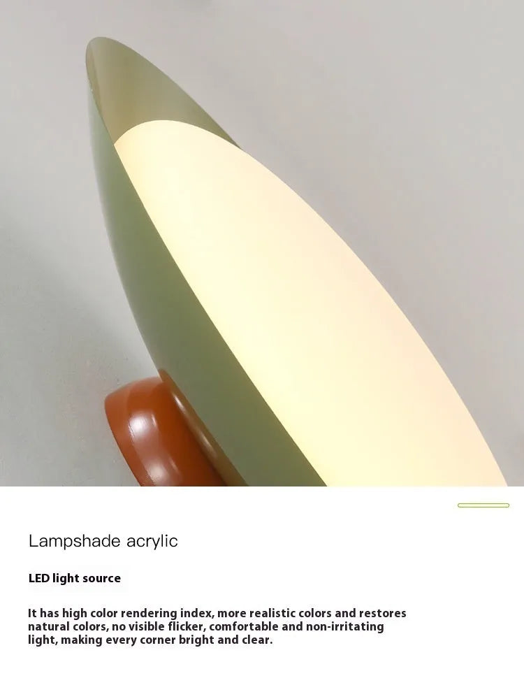 Minimalist flying saucer ceiling lamp in cream style finish with iron construction