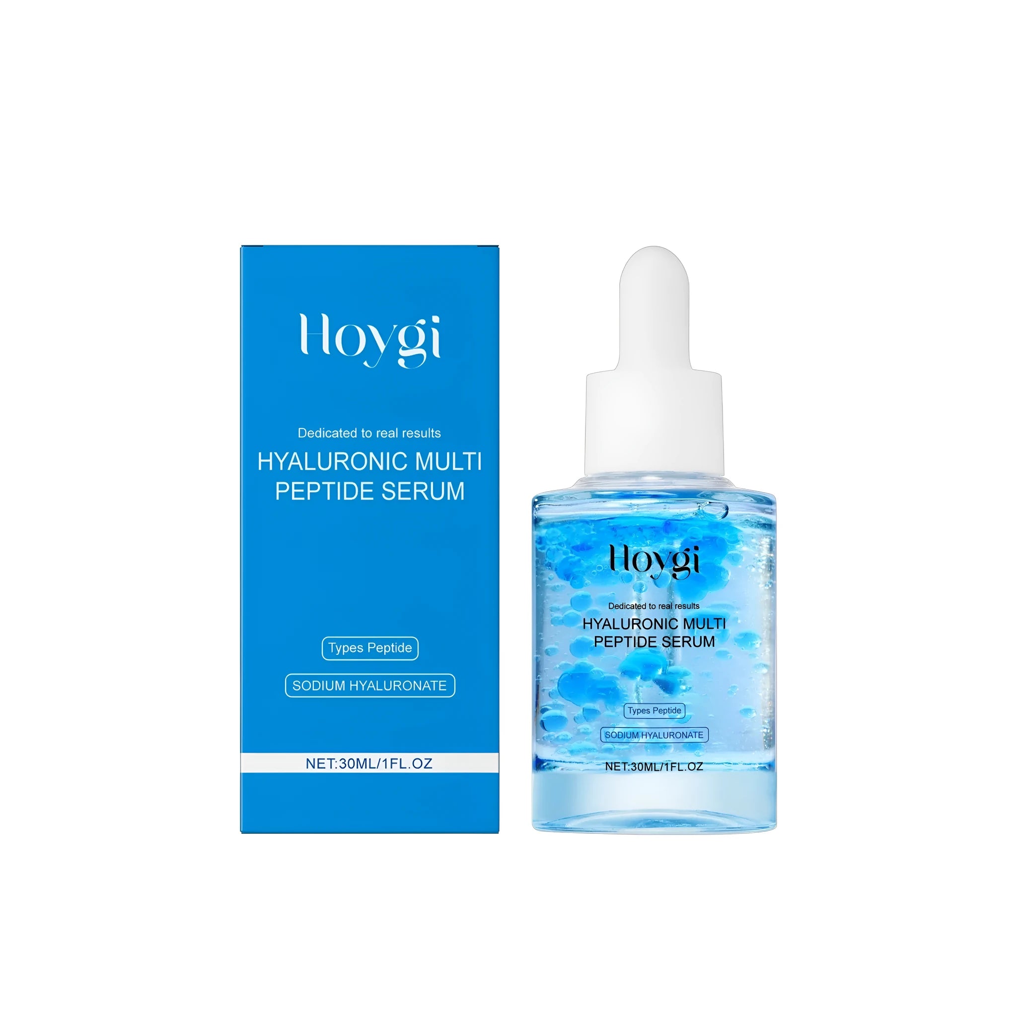 30ml bottle of hyaluronic acid and multi peptide facial serum