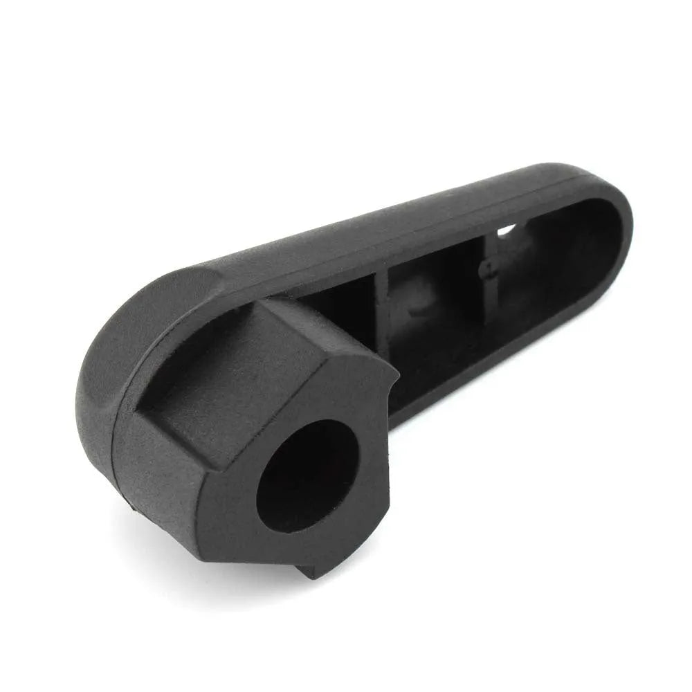 Black plastic quick-release wrench for BMW motorcycle engine oil cap