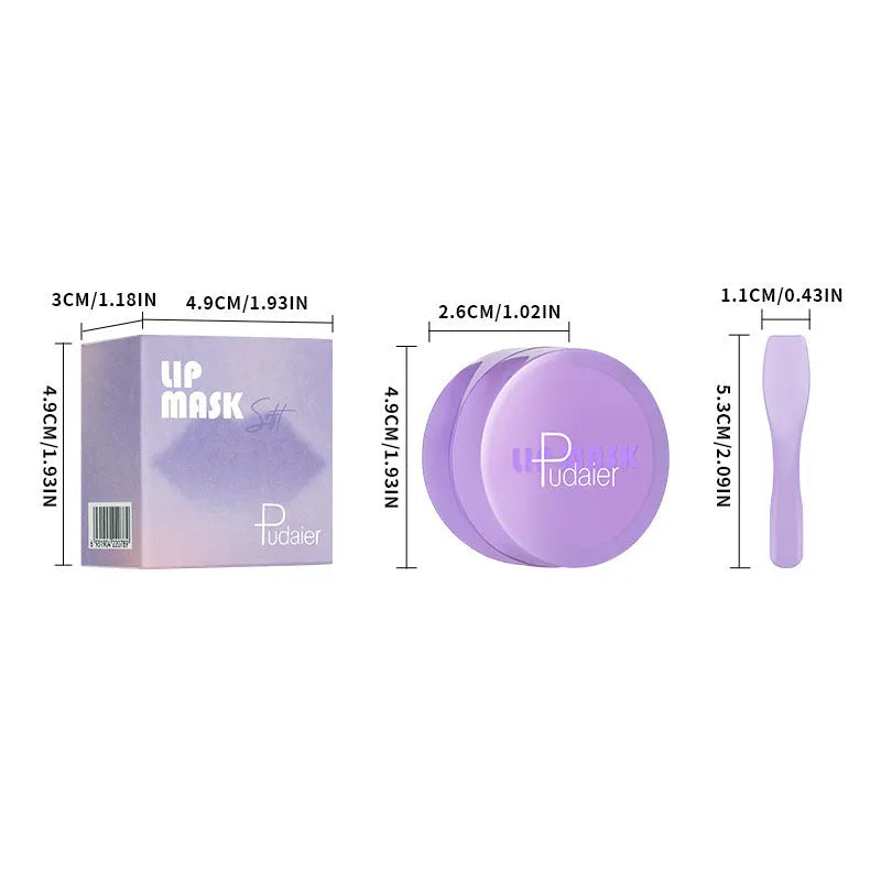 10ml exfoliating lip balm with scraper tool for moisturising dry lips