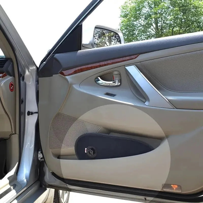 Breathable mesh car window shade with suction cups attached to side window
