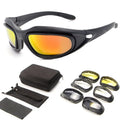 Sports goggles with polarized tactical sunglasses for outdoor cycling in PC frame
