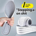 Grey, black, and orange breathable PU foam sports insoles that can be cut to fit shoe size.