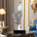 48cm natural resin sculptured ornament in modern simplicity style with metallic finish