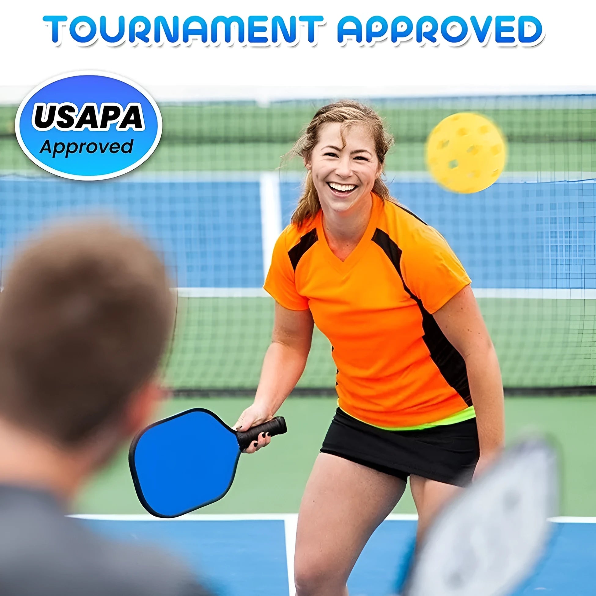 Poplar Peak solid wooden sports racket for table tennis and pickleball training.