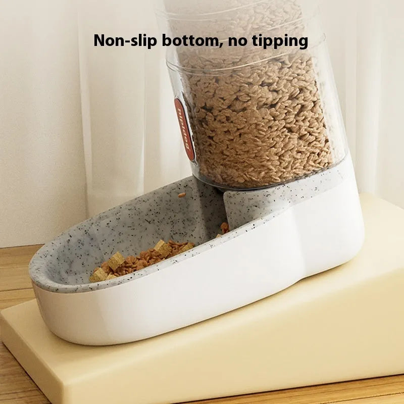 Grey automatic pet water fountain with 3.8L large capacity for dogs and cats.