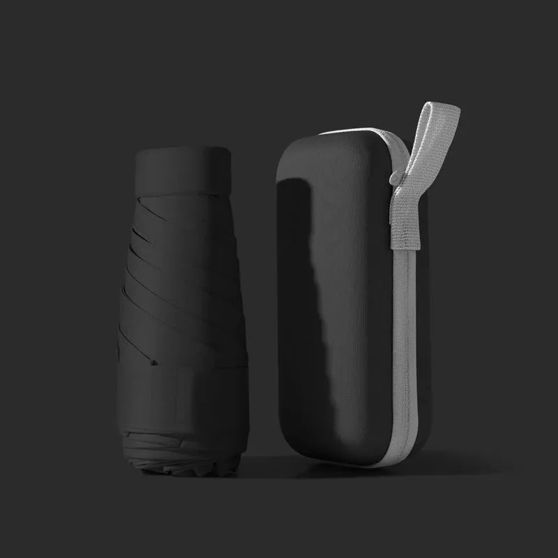 Ultra-light six-fold umbrella in a choice of colours with steel ribs and a storage cover.