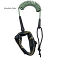 Portable surfboard hand holding rope with high elasticity for secure board transport