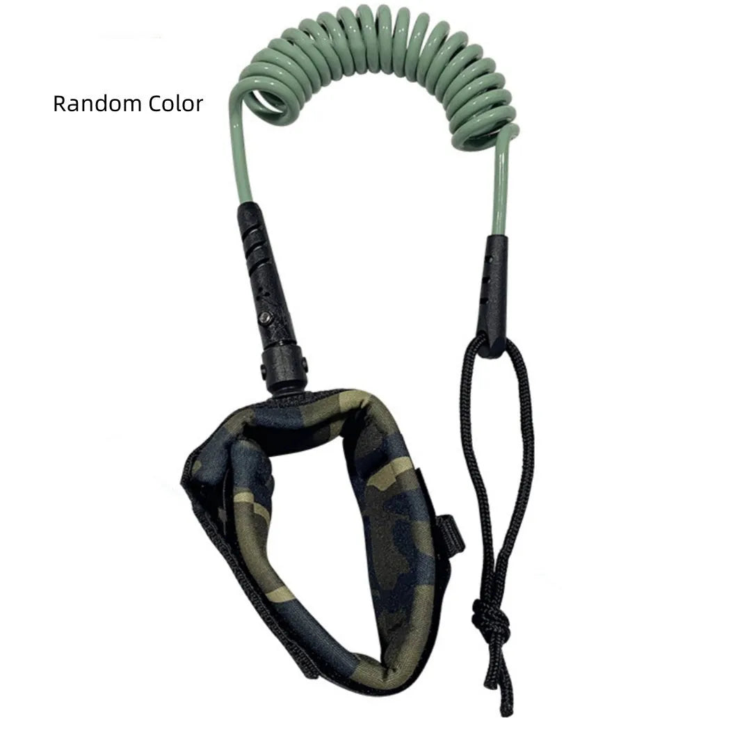 Portable surfboard hand holding rope with high elasticity for secure board transport