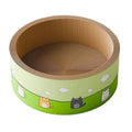 Large round cat scratch board with deepening pits made from corrugated paper in 45cm or 50cm diameter