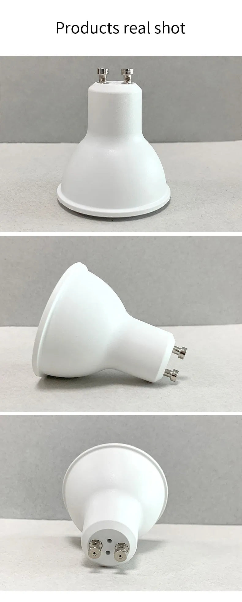 Smart RGBCCT GU10 spotlight bulb with WiFi connectivity for voice control