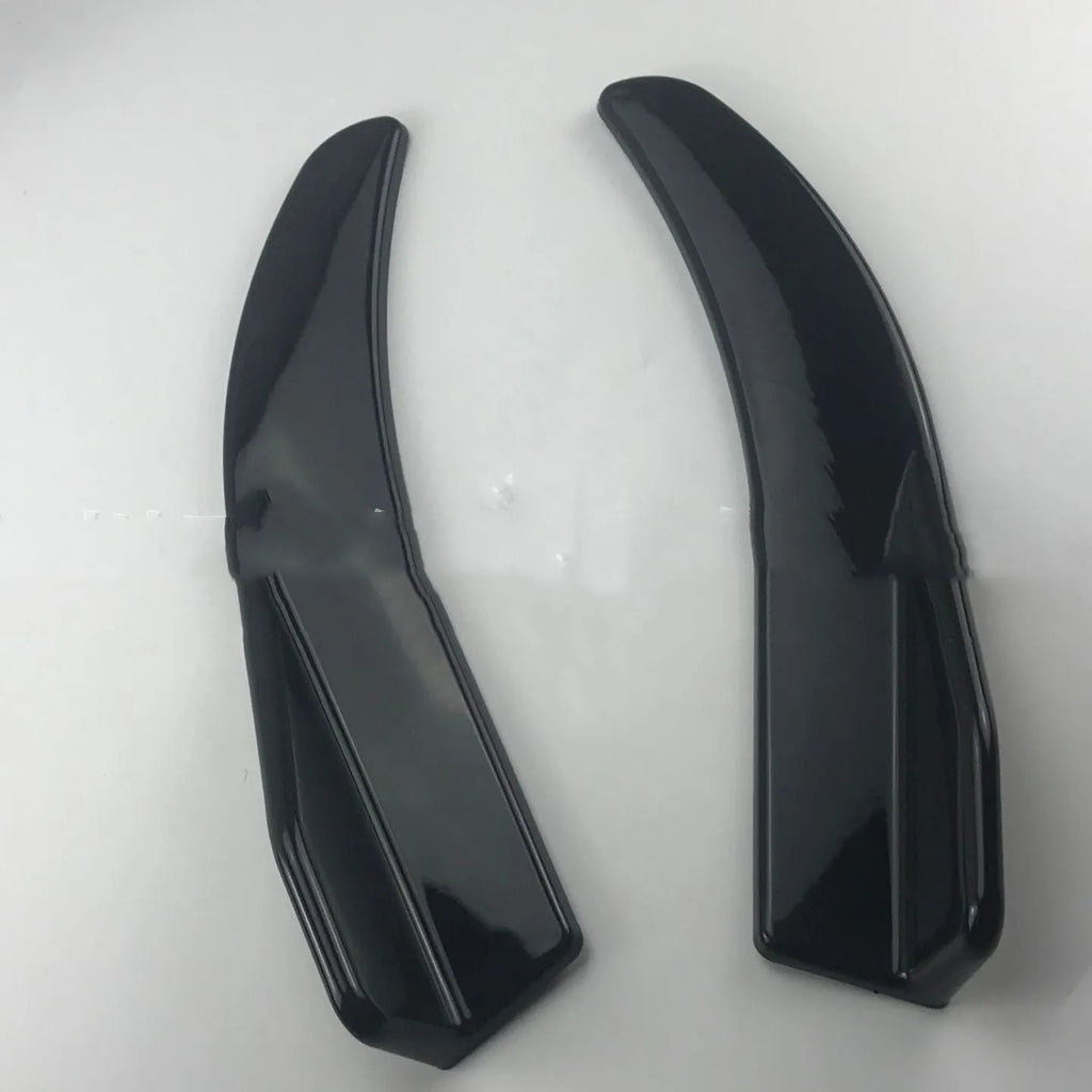 Front and rear deflector lights for General Motors vehicles with carbon fibre finish
