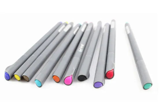 10-piece set of 0.38mm hook line pens for architectural drafting and technical design work