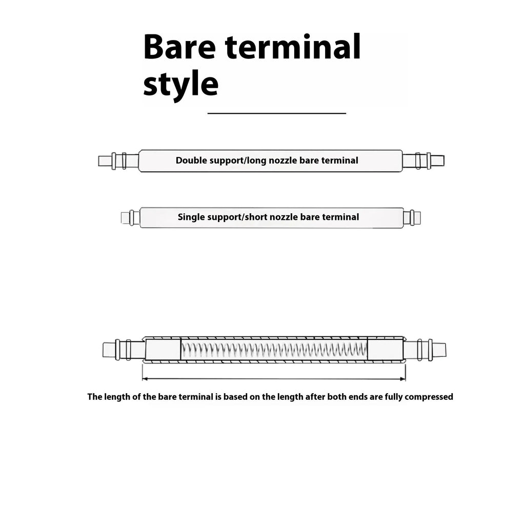 Watch auricular needle spring shafts in sizes 21mm to 26mm for repair.