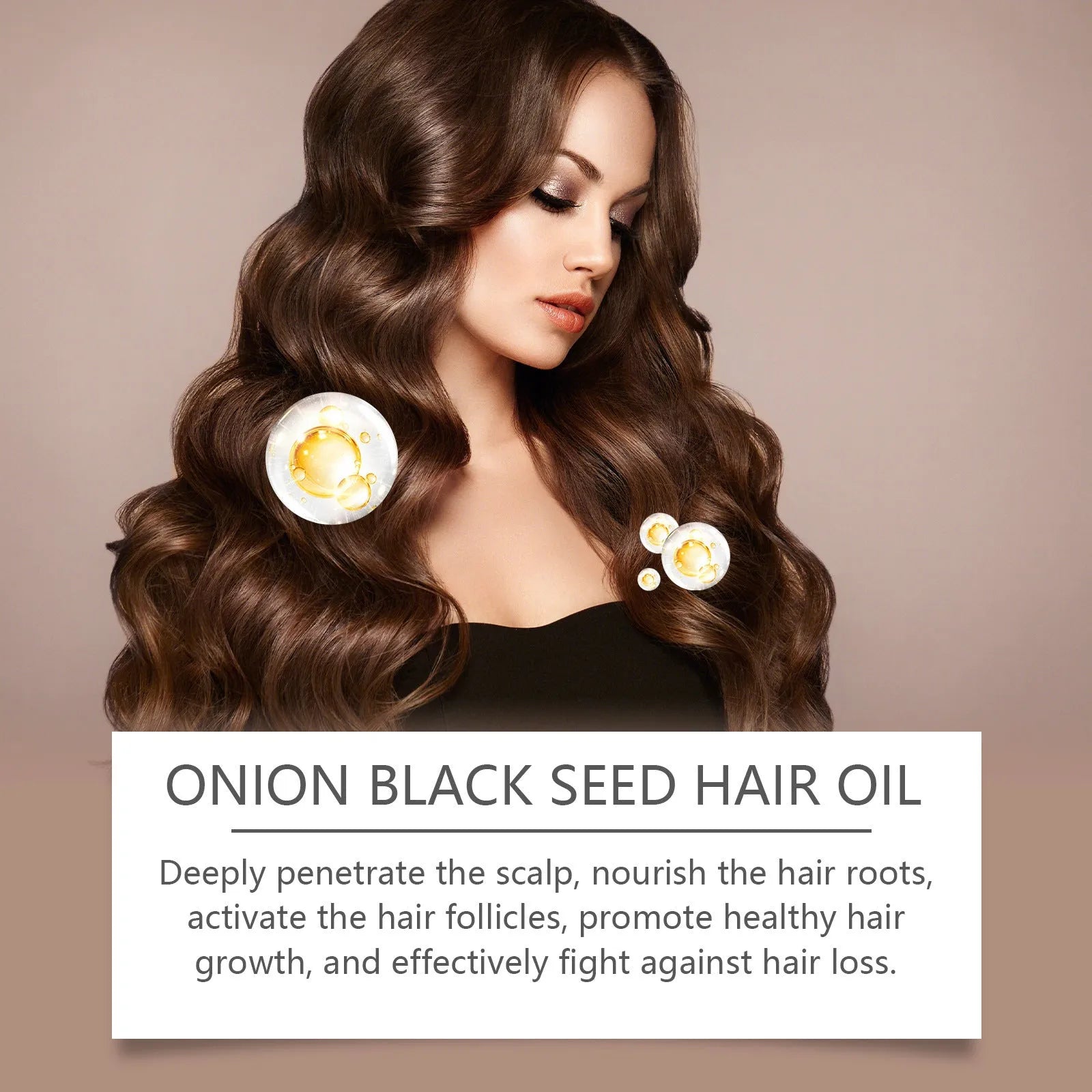100ml hair care essential oil bottle with application accessories for nourishing hair treatment