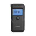 Black handheld household alcohol tester for breath checks and drunk driving detection