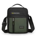 Men's casual nylon messenger bag in crossbody design with sewing thread detailing