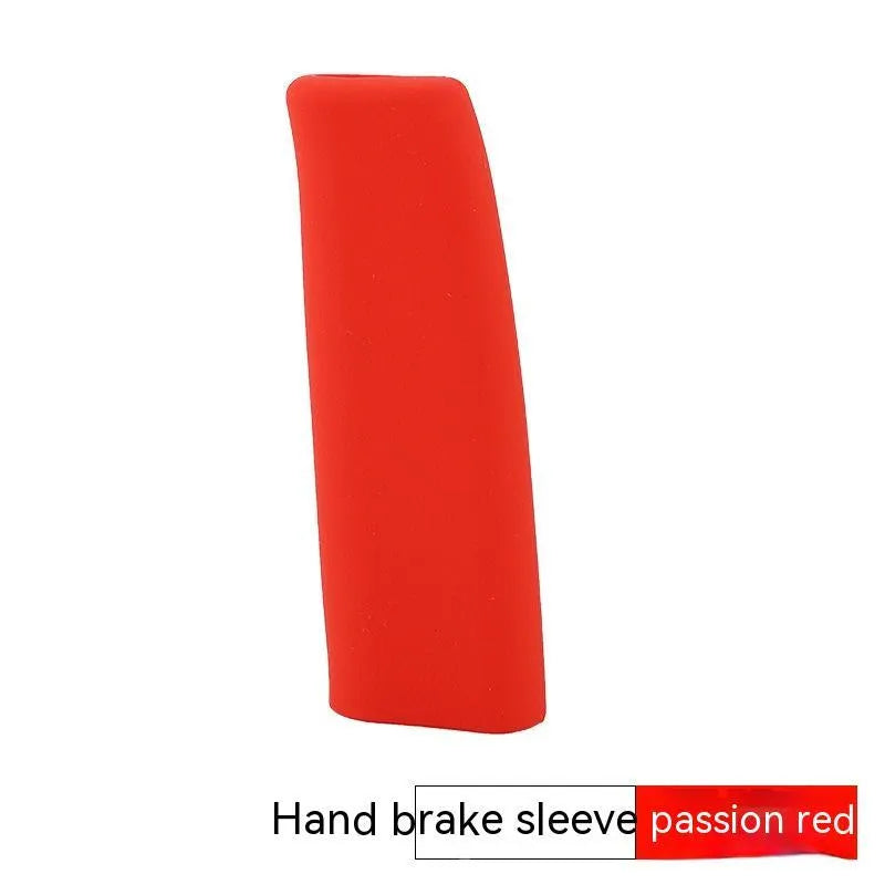 Universal silicone handbrake sleeve in five colour options for car interior