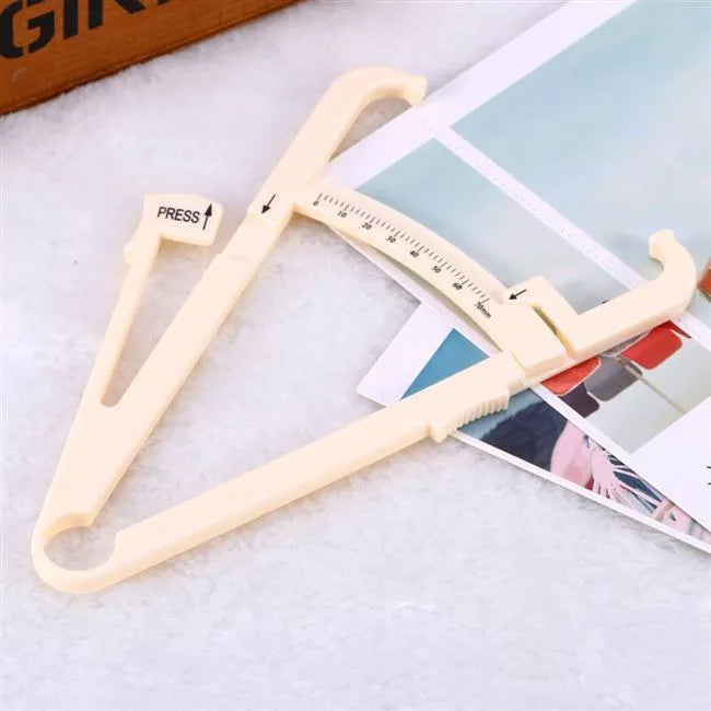 Acrylic fat caliper for body fat measurement with 16cm length