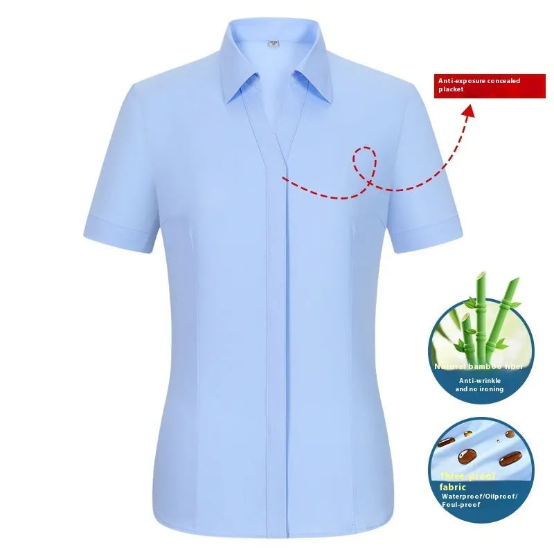 Men's slim fit bamboo fibre business shirt with square collar and long sleeves in solid colour