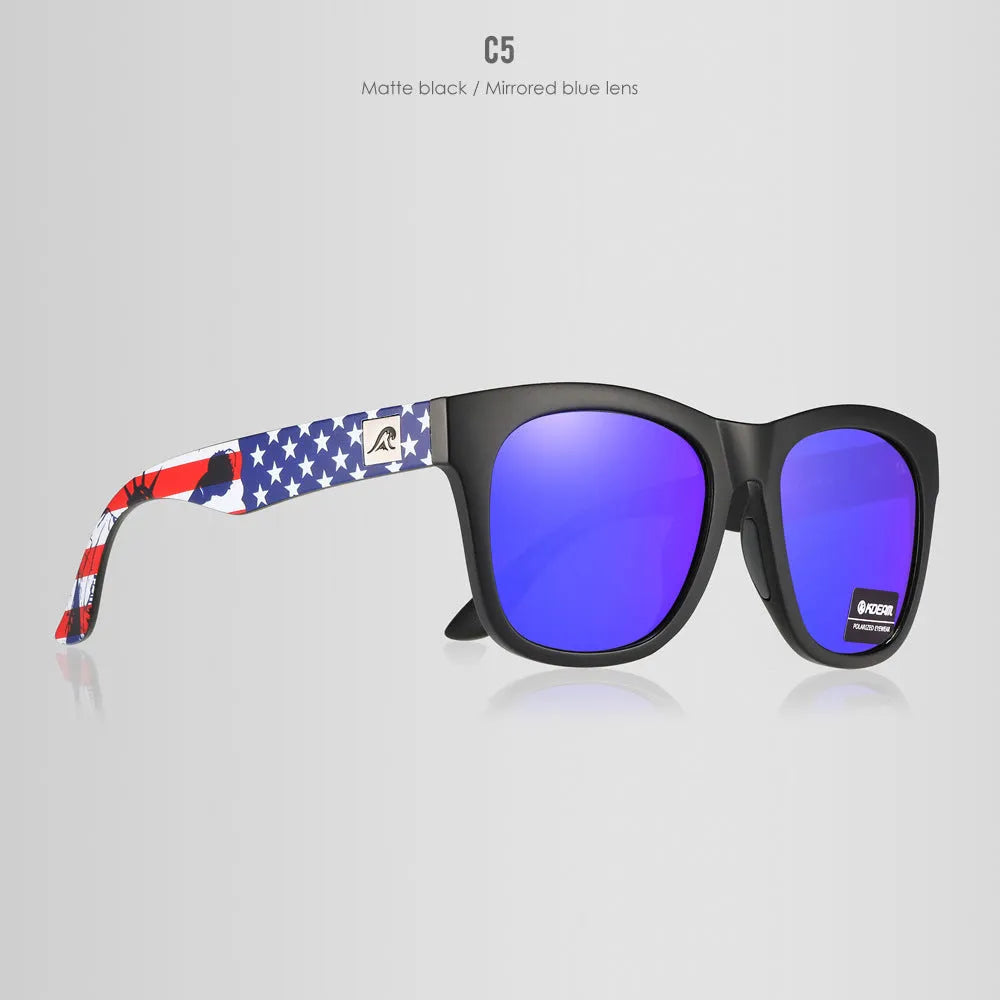Polarised sunglasses with TAC lenses and PC frame for outdoor UV protection