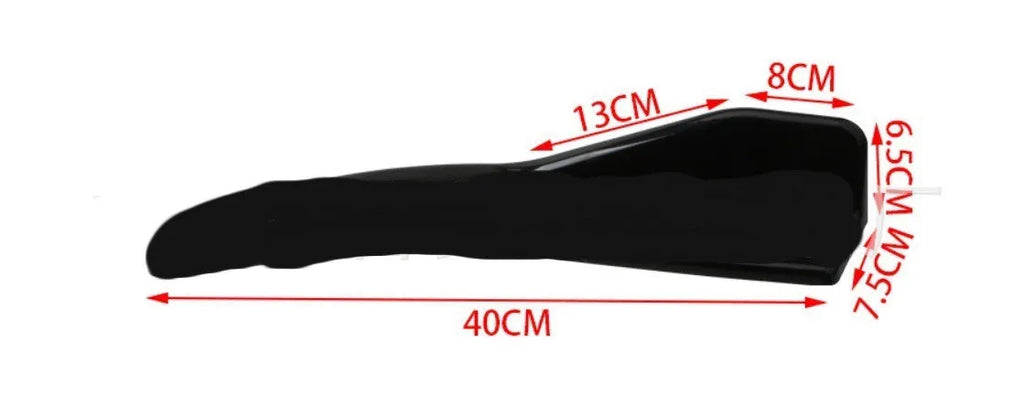 Front and rear deflector lights for General Motors vehicles with carbon fibre finish