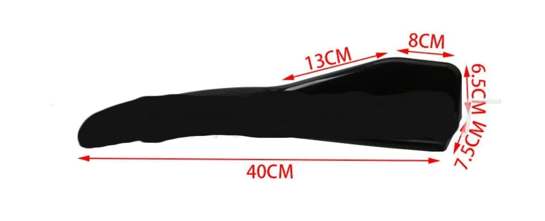 Front and rear deflector lights for General Motors vehicles with carbon fibre finish