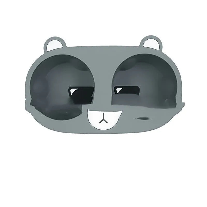 Silicone car cup holder stabiliser insert for central console in grey, tan, and pink colour options