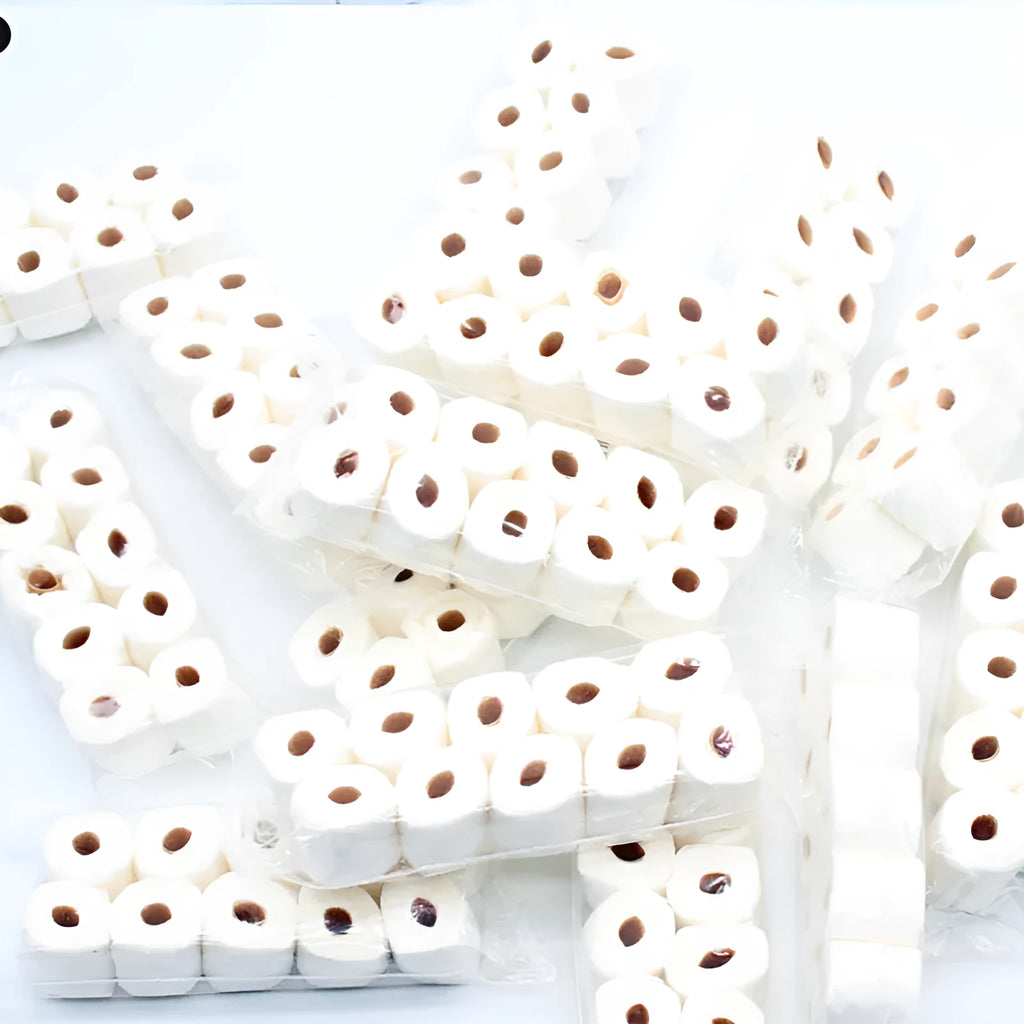 Simulated paper toilet paper roll miniature model 30x15x80mm for dollhouses