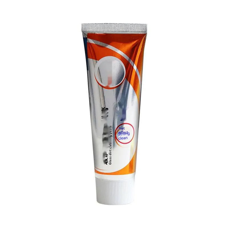 White 65ml car windshield cleaning paste bottle for removing oil stains from glass