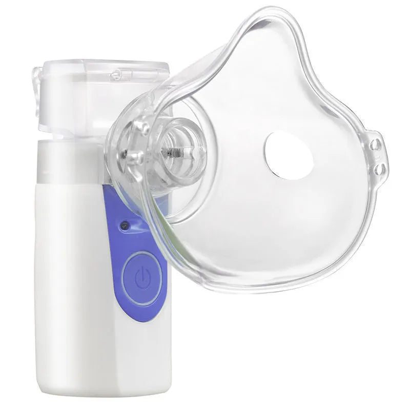 USB handheld household nebuliser spray machine with columnar plastic design and single fog outlet