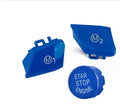BMW steering wheel M1 M2 button accessories in red and blue colours with installation keys