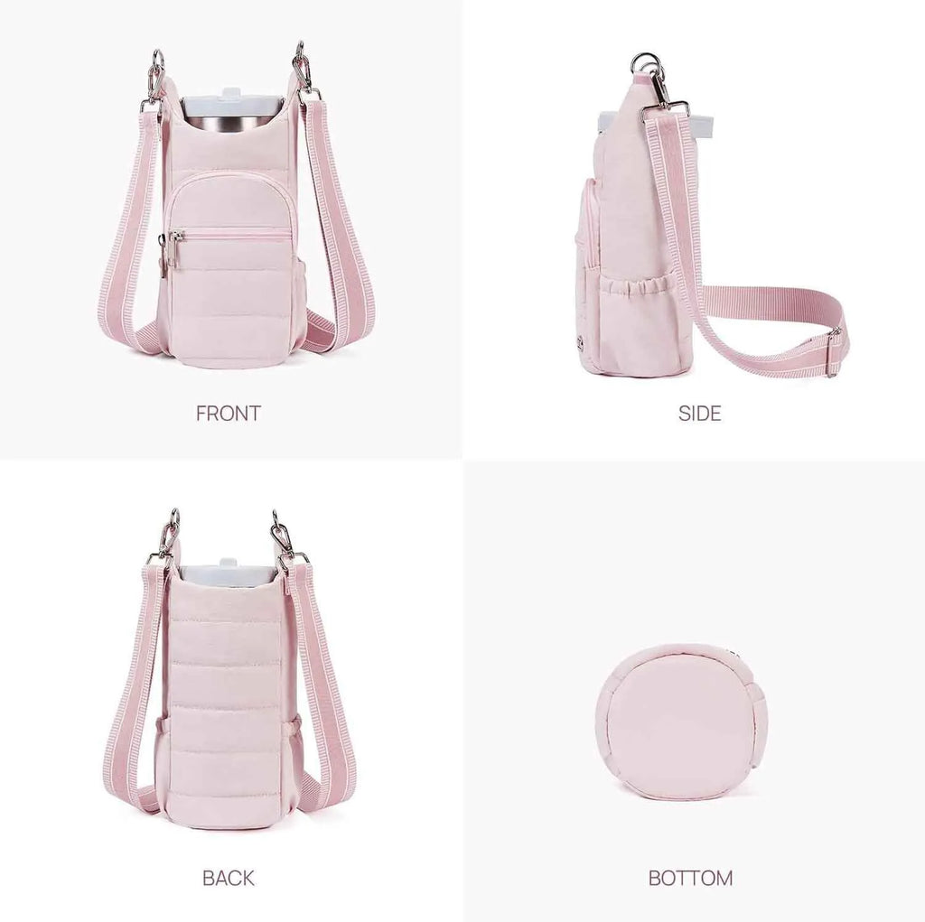 Cycling water bottle kettle bag in cloth material for bicycle placement