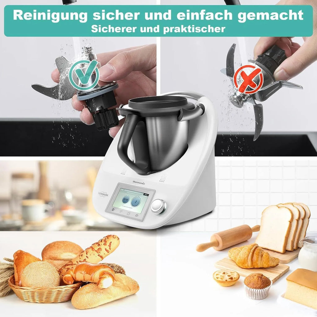 Ceramic dough knife for Thermomix TM6 and TM5 with tm5to6 specification